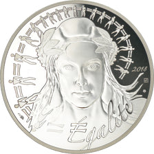 França, 20 Euro, Marianne, Egalité, 2018, Paris, Proof, MS(65-70), Prata