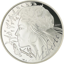 Francja, Monnaie de Paris, 20 Euro, Marianne, 2017, Paris, Proof, MS(65-70)