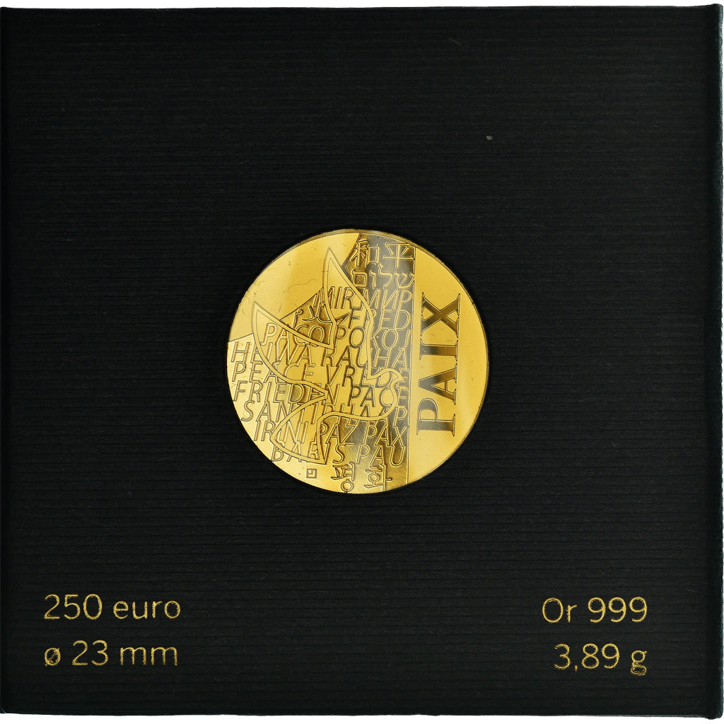 France, 250 Euro, Paix, 2013, Paris, Proof, MS(65-70), Gold