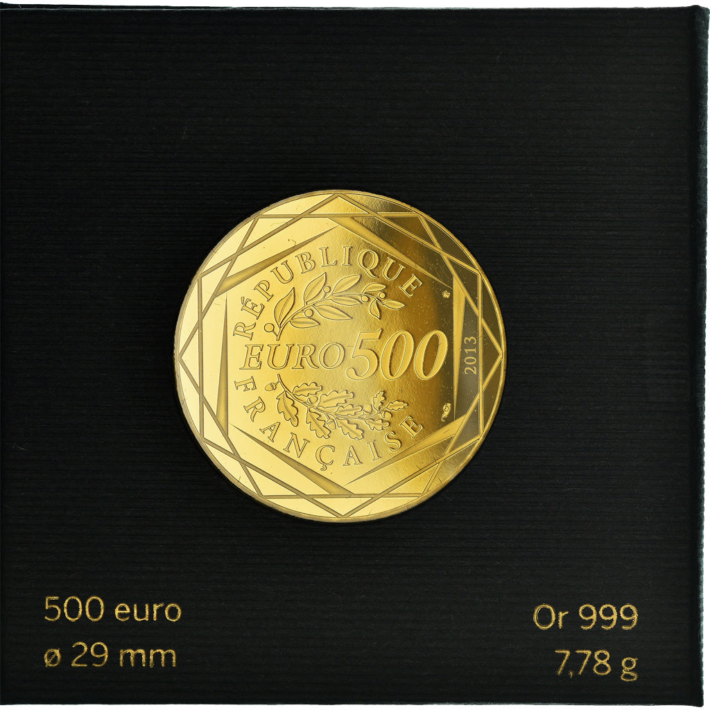 France, 500 Euro, 2013, Paris, Proof, MS(65-70), Gold