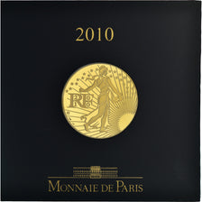 Frankrijk, Parijse munten, 500 Euro, La Semeuse, 2010, Paris, Proof, FDC, Goud