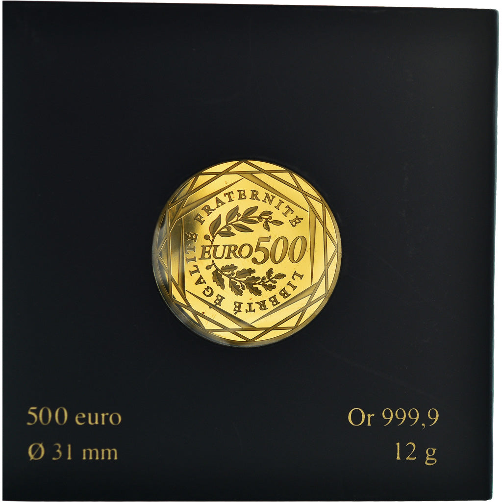 France, Monnaie de Paris, 500 Euro, La Semeuse, 2010, Paris, Proof, FDC, Or