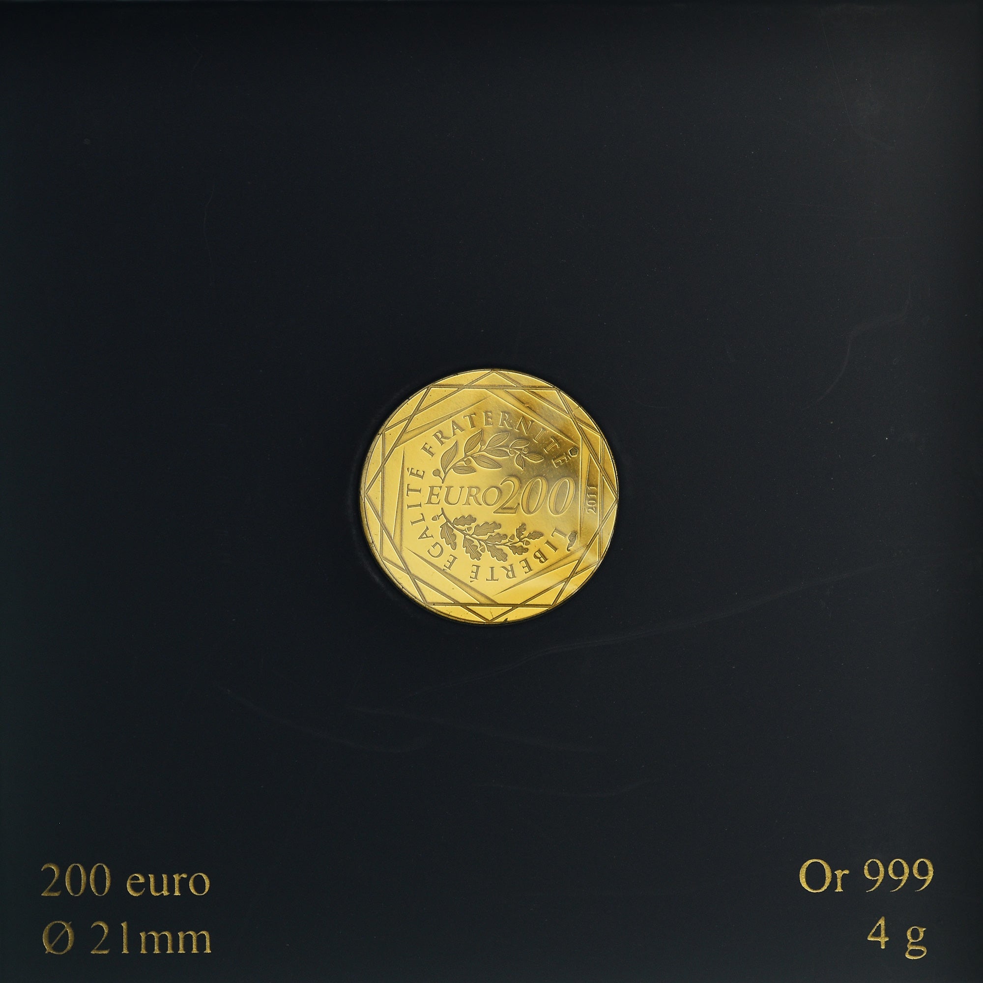 France, 200 Euro, 2011, Paris, Proof, MS(65-70), Gold, Gadoury:16, KM:1757