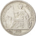 FRENCH INDO-CHINA, Piastre, 1895, Paris, KM #5, EF(40-45), Silver, Lecompte...