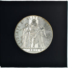 France, Monnaie de Paris, 100 Euro, Hercule, 2011, Paris, MS(65-70), Silver