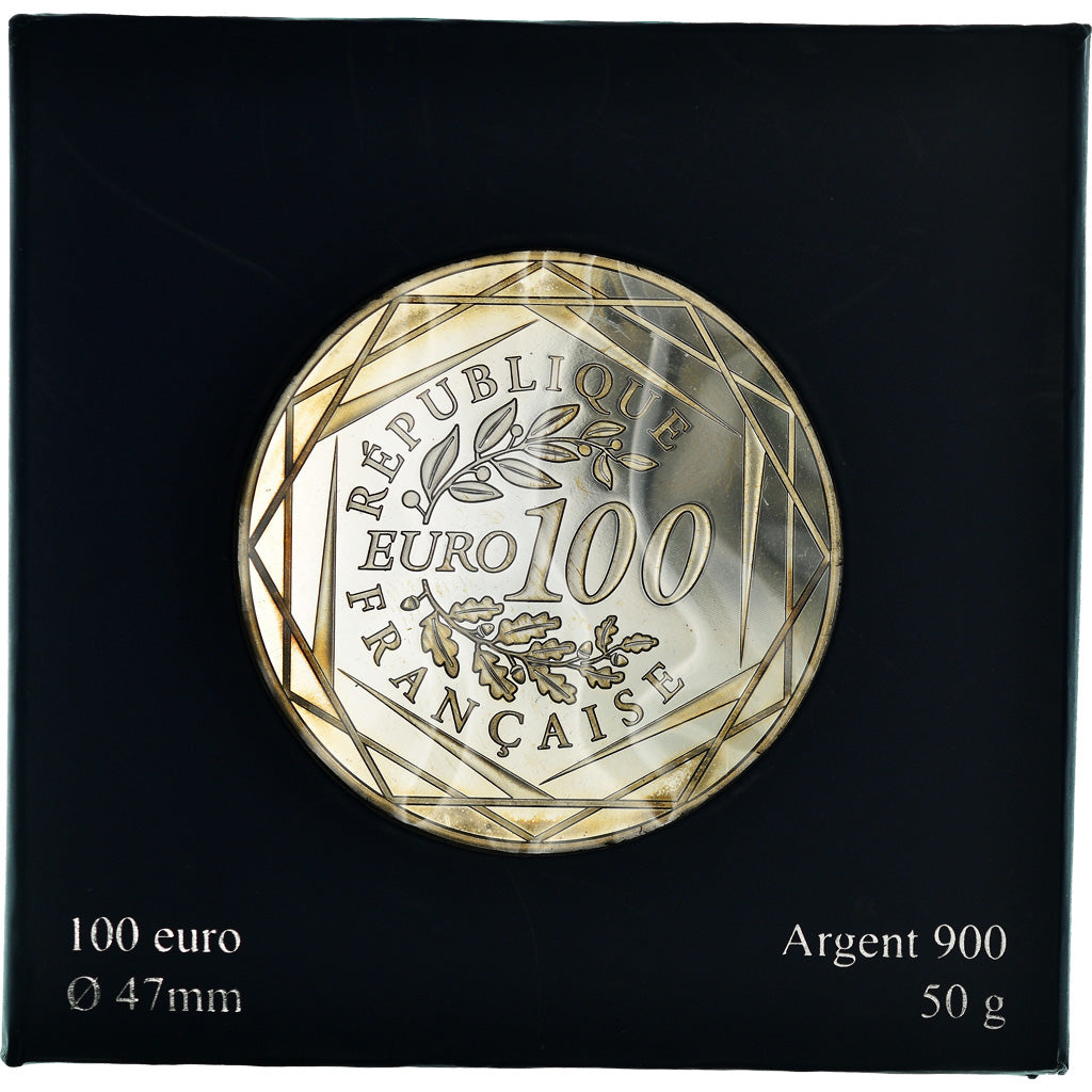 France, Monnaie de Paris, 100 Euro, Hercule, 2011, Paris, MS(65-70), Silver