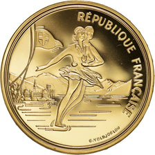 Munten, Frankrijk, 500 Francs, 1989, Paris, JO Albertville : Patinage