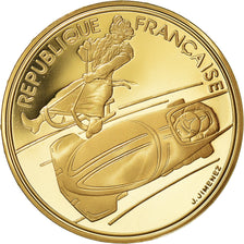 Münze, Frankreich, 500 Francs, 1990, Paris, JO Albertville : bobsleigh, STGL