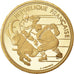Moneda, Francia, 500 Francs, 1991, Paris, JO Albertville : hockeyeurs, FDC, Oro