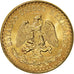 Coin, Mexico, 2 Pesos, 1945, Mexico City, MS(63), Gold, KM:461
