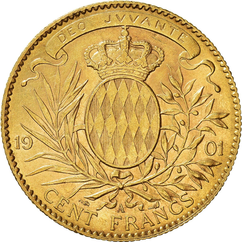 Münze, Monaco, 100 Francs, 1901, Paris, SS, Gold, Gadoury:124