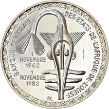 Münze, West African States, 5000 Francs, 1982, Paris, ESSAI, UNZ, Silber
