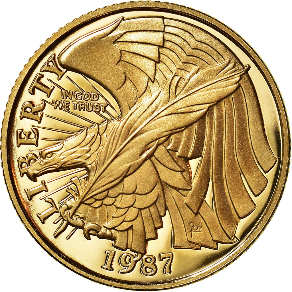 Coin, United States, $5, Half Eagle, 1987, U.S. Mint, West Point, MS(65-70)