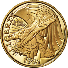 Coin, United States, $5, Half Eagle, 1987, U.S. Mint, West Point, MS(65-70)