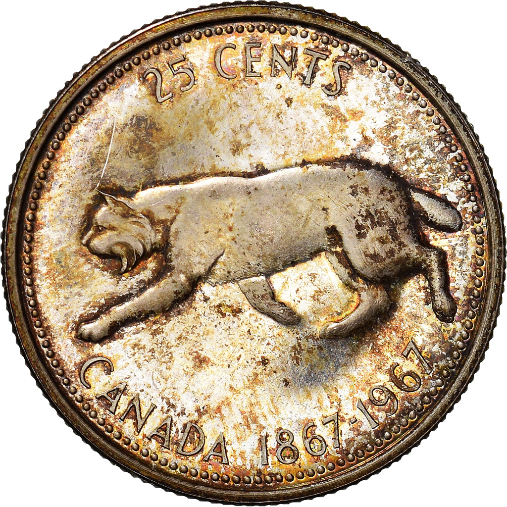 Monnaie, Canada, Elizabeth II, 25 Cents, 1967, Royal Canadian Mint, Ottawa