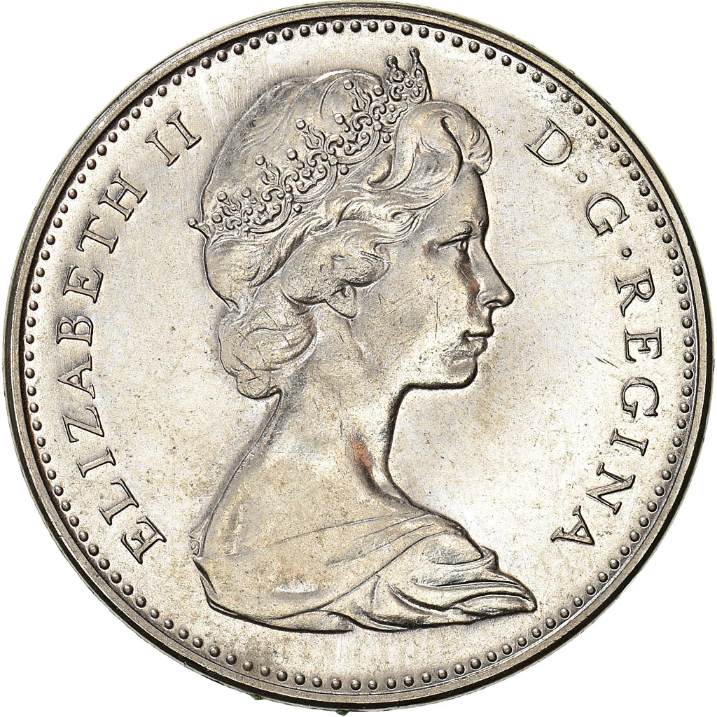 Moneda, Canadá, Elizabeth II, 5 Cents, 1967, Royal Canadian Mint, Ottawa, SC+