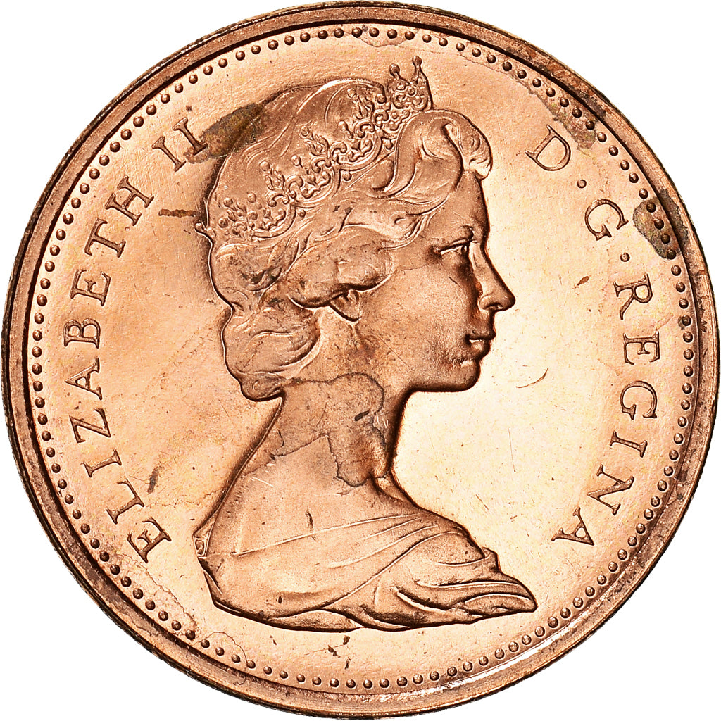 Coin, Canada, Elizabeth II, Cent, 1967, Royal Canadian Mint, Ottawa, MS(64)
