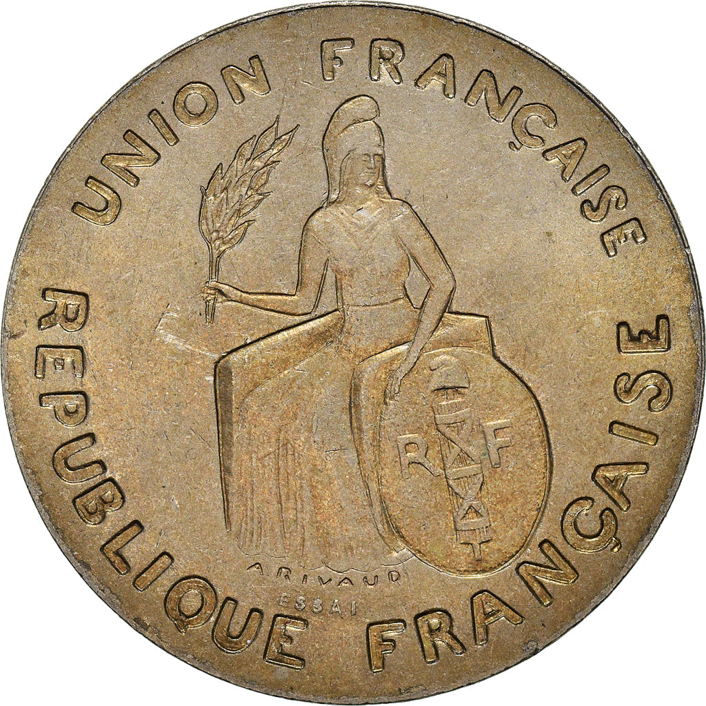 Coin, New Caledonia, 2 Francs, 1948, Paris, ESSAI, MS(63), Nickel-Bronze, KM:E5