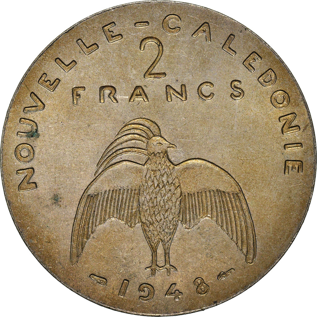 Coin, New Caledonia, 2 Francs, 1948, Paris, ESSAI, MS(63), Nickel-Bronze, KM:E5