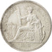FRENCH INDO-CHINA, Piastre, 1898, Paris, KM #5a.1, AU(50-53), Silver, Lecompte..
