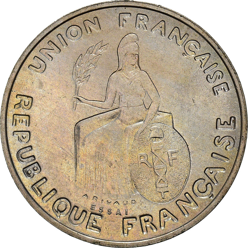 Coin, New Caledonia, Franc, 1948, Paris, MS(63), Nickel-Bronze, KM:E4