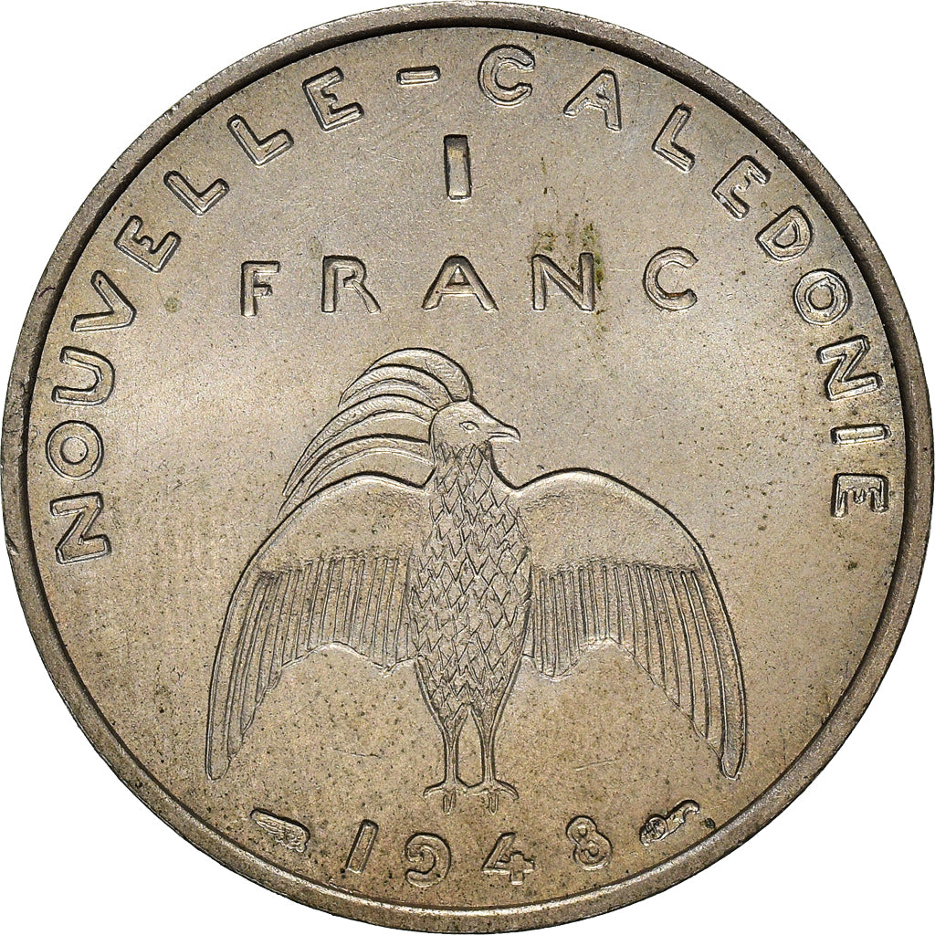 Coin, New Caledonia, Franc, 1948, Paris, MS(63), Nickel-Bronze, KM:E4