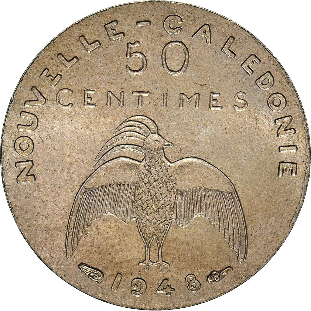 Coin, New Caledonia, 50 Centimes, 1948, Paris, ESSAI, MS(63), Nickel-Bronze