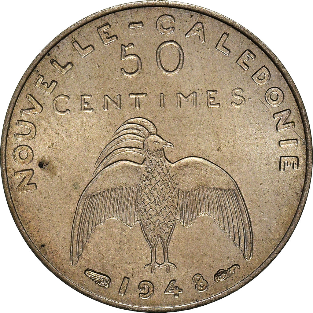Coin, New Caledonia, 50 Centimes, 1948, Paris, ESSAI, MS(63), Nickel-Bronze