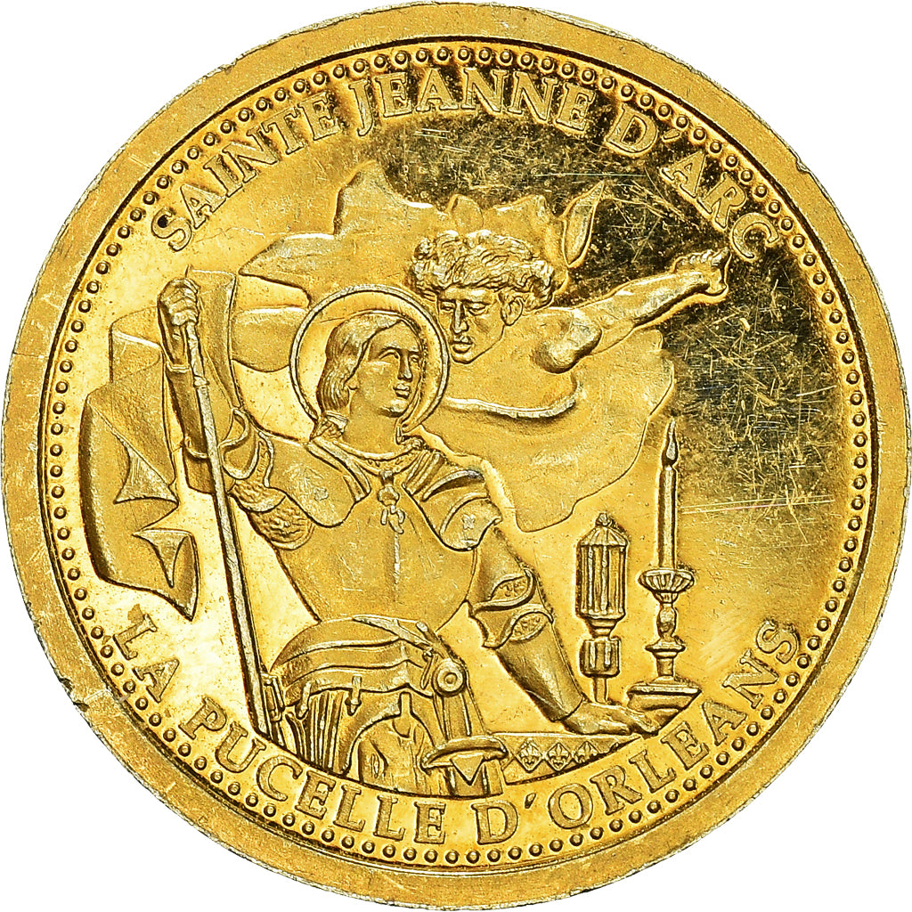 France, Medal, Sainte Jeanne d'Arc, Pucelle d'Orléans, History, AU(55-58), Gold
