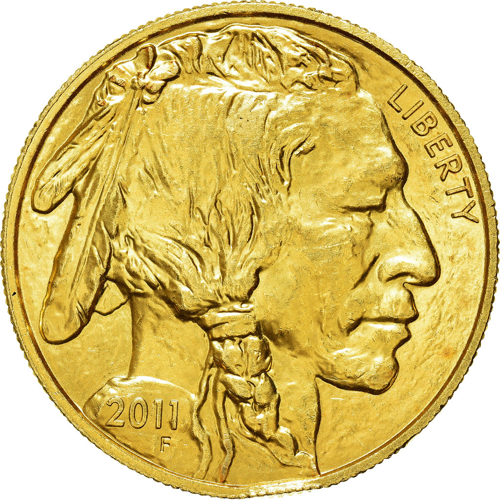 Coin, United States, $50, 2011, U.S. Mint, 1 Oz, MS(64), Gold, KM:393