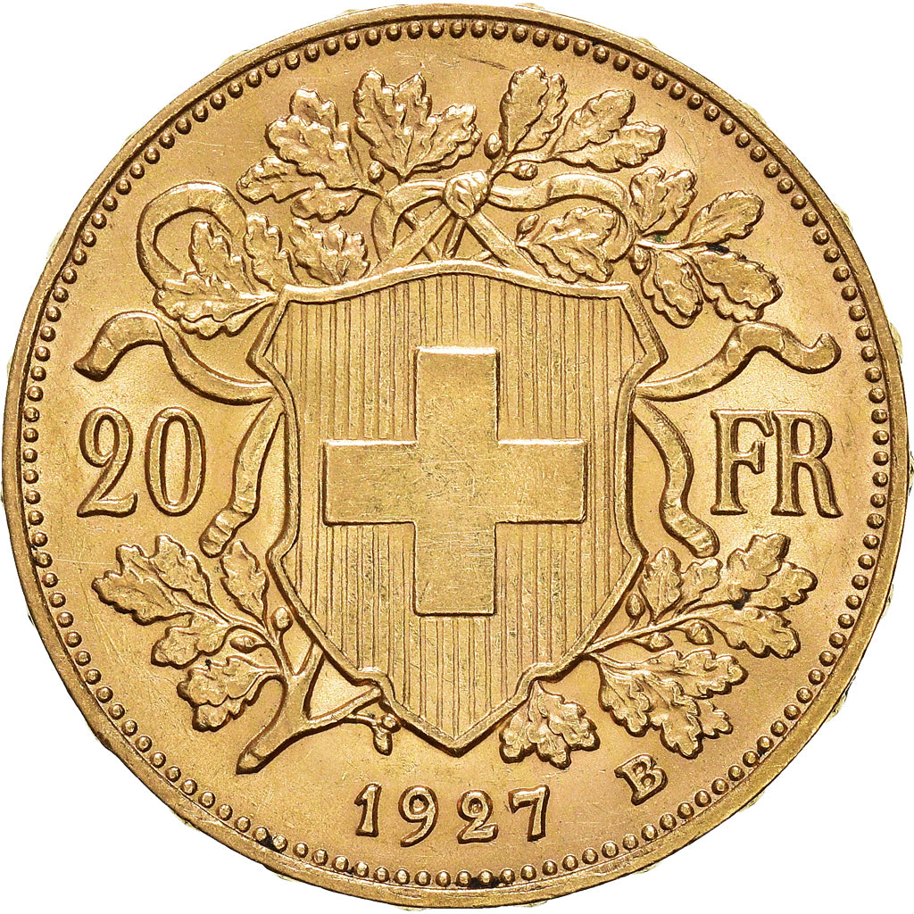 Moneta, Svizzera, 20 Francs, 1927, Bern, SPL-, Oro, KM:35.1