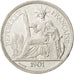 FRENCH INDO-CHINA, Piastre, 1901, Paris, KM #5a.1, EF(40-45), Silver, Lecompte..