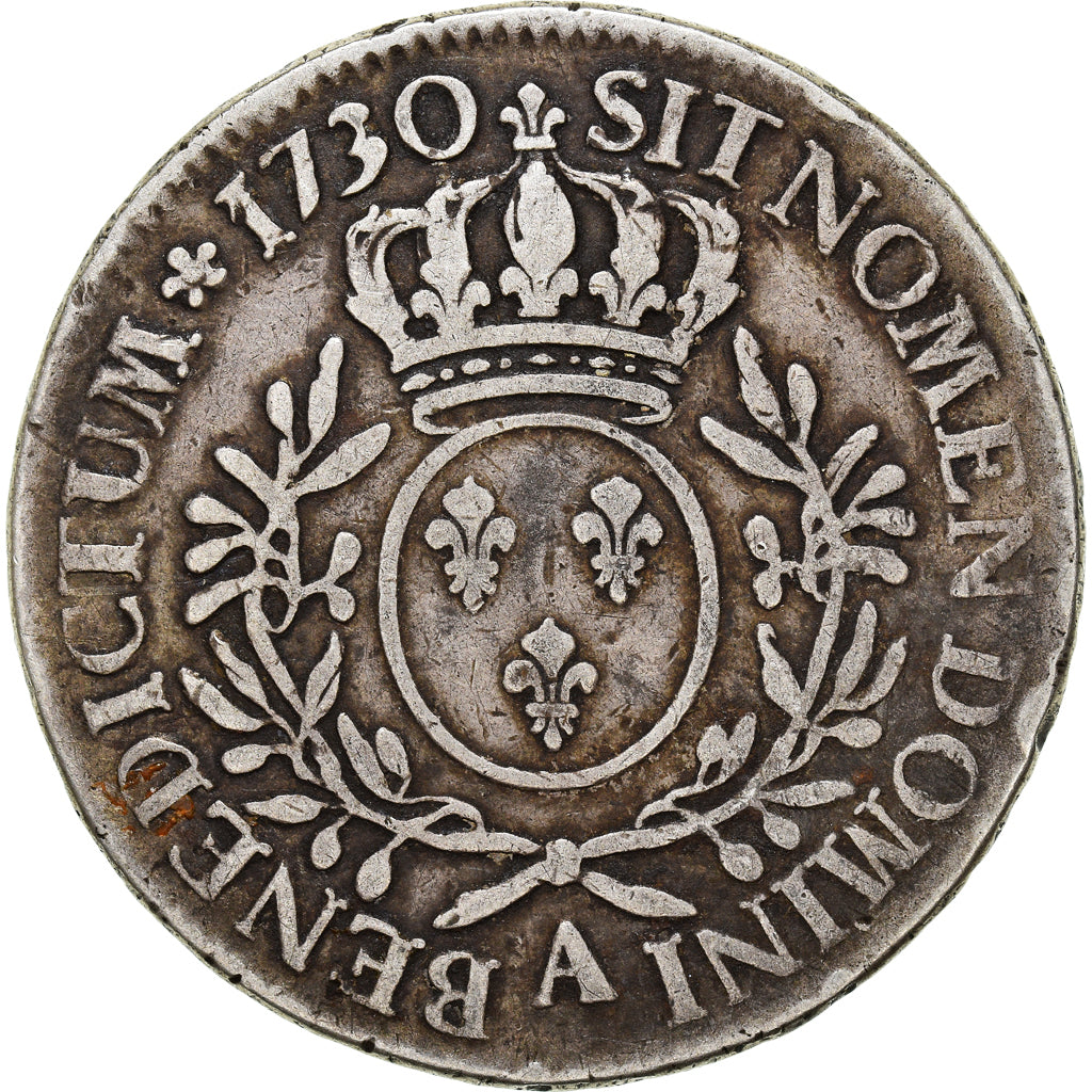 Coin, France, Louis XV, Écu aux branches d'olivier, Ecu, 1730, Paris