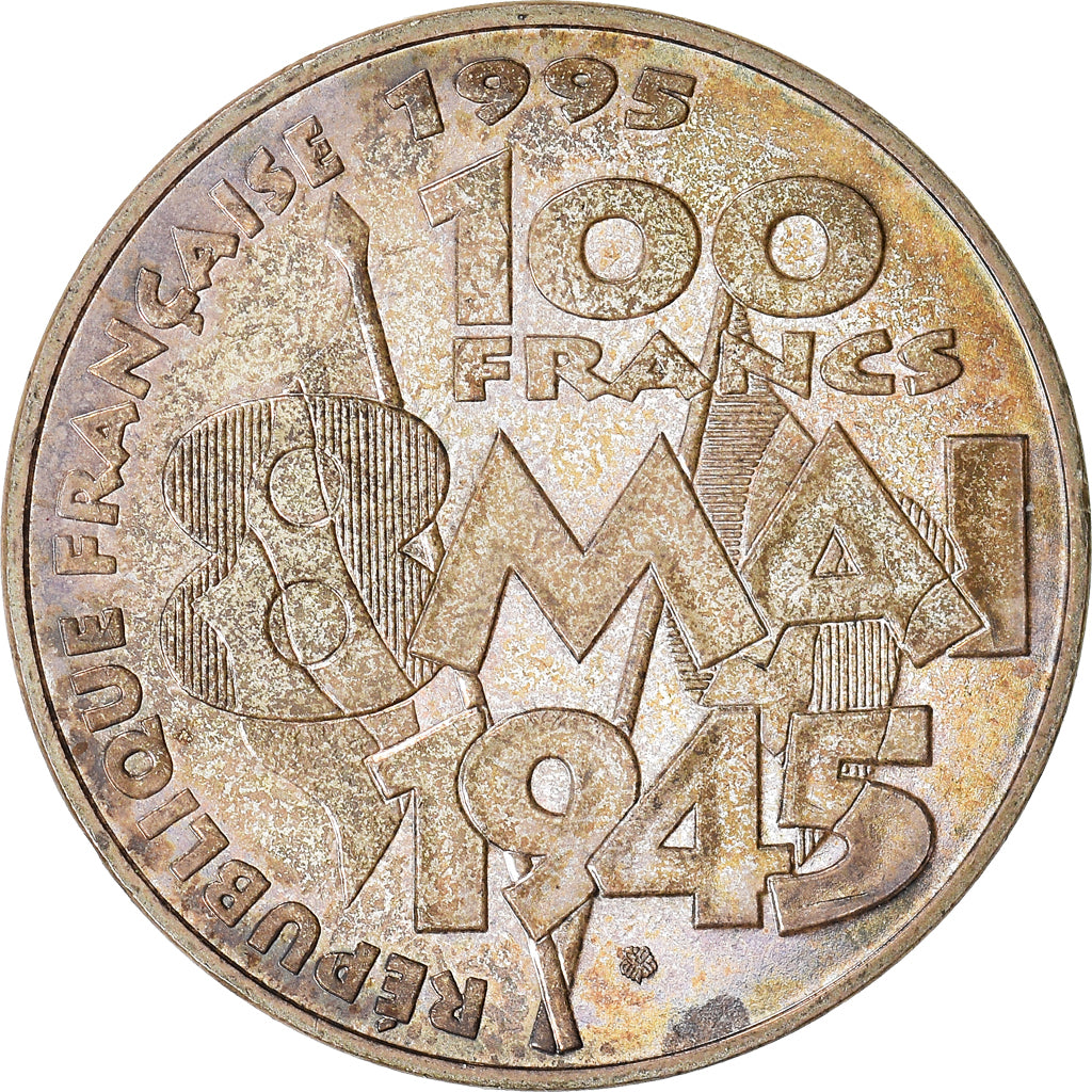 Moneta, Francia, 8 mai 1945, 100 Francs, 1995, SPL, Argento, KM:1116.1