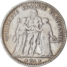 Monnaie, France, Hercule, 5 Francs, 1874, Bordeaux, TB+, Argent, Gadoury:745a