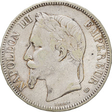 Coin, France, Napoleon III, 5 Francs, 1868, Strasbourg, VF(30-35), Silver