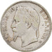 Moeda, França, Napoleon III, 5 Francs, 1868, Strasbourg, VF(30-35), Prata