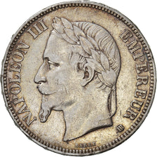 Coin, France, Napoléon III, 5 Francs, 1869, Strasbourg, EF(40-45), Silver