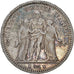 Moeda, França, Hercule, 5 Francs, 1873, Paris, EF(40-45), Prata, KM:820.1