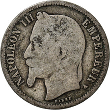 Coin, France, Napoleon III, Napoléon III, Franc, 1868, Paris, F(12-15), Silver