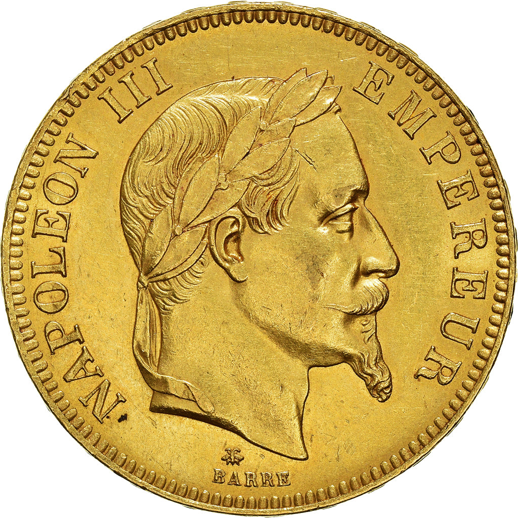 Moeda, França, Napoleon III, Napoléon III, 100 Francs, 1868, Paris, AU(50-53)