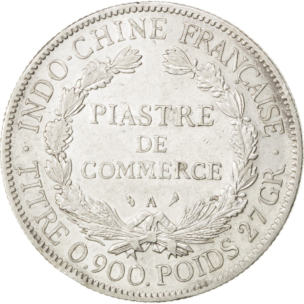 Coin, French Indochina, Piastre, 1904, Paris, EF(40-45), Silver, KM:5a.1
