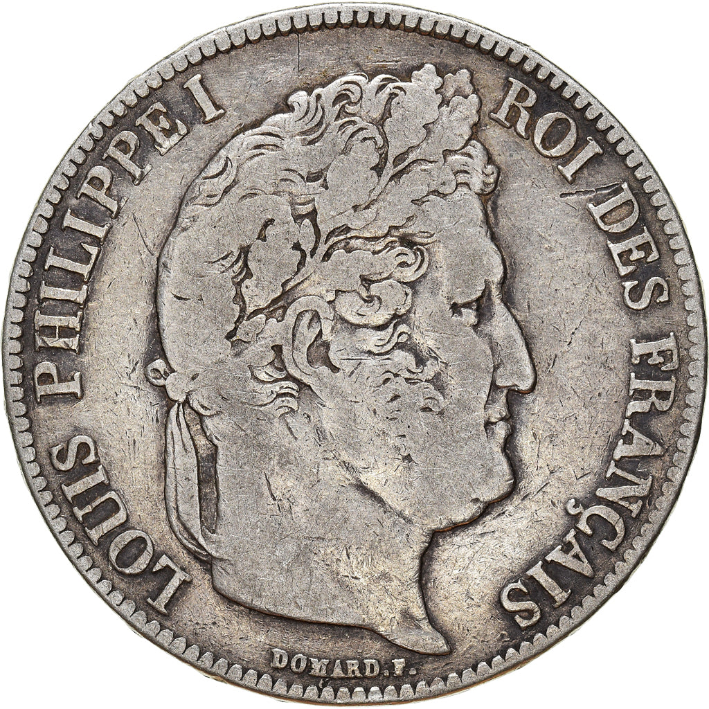 Monnaie, France, Louis-Philippe, 5 Francs, 1837, Paris, TB, Argent, Gadoury:678
