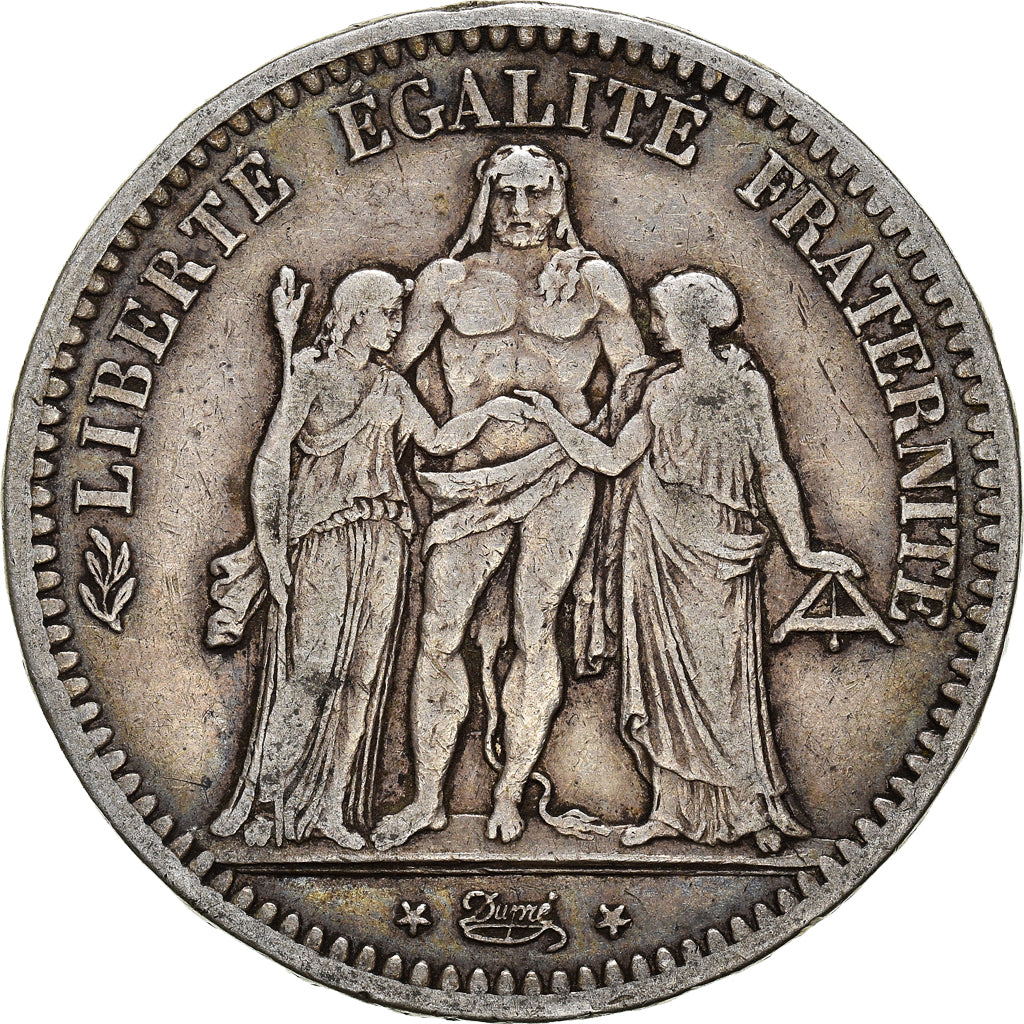 Coin, France, Hercule, 5 Francs, 1848, Paris, VF(30-35), Silver, KM:756.1