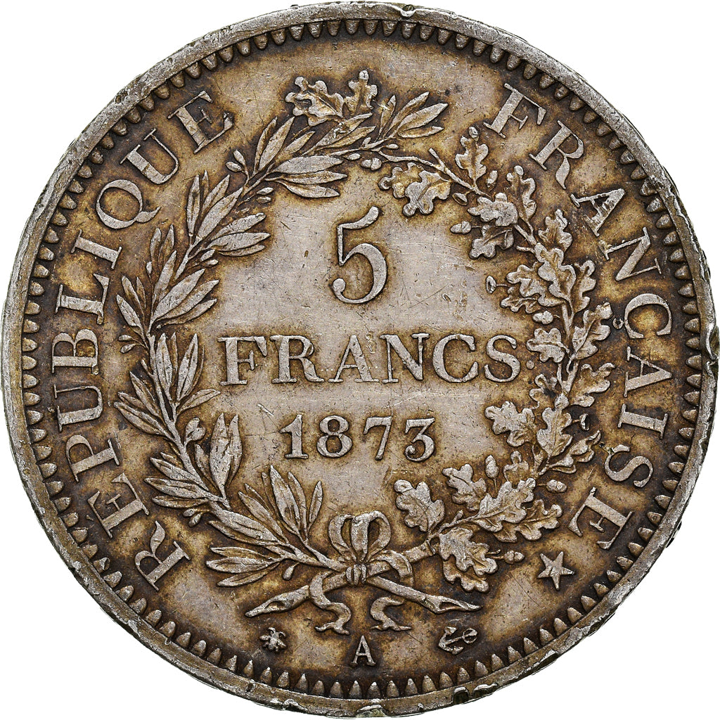 Monnaie, France, Hercule, 5 Francs, 1873, Paris, TTB, Argent, Gadoury:745a