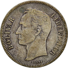 Coin, Venezuela, Gram 10, 2 Bolivares, 1936, VF(30-35), Silver, KM:23