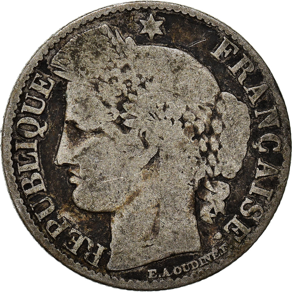 Coin, France, Cérès, 50 Centimes, 1882, Paris, VF(20-25), Silver, KM:834.1