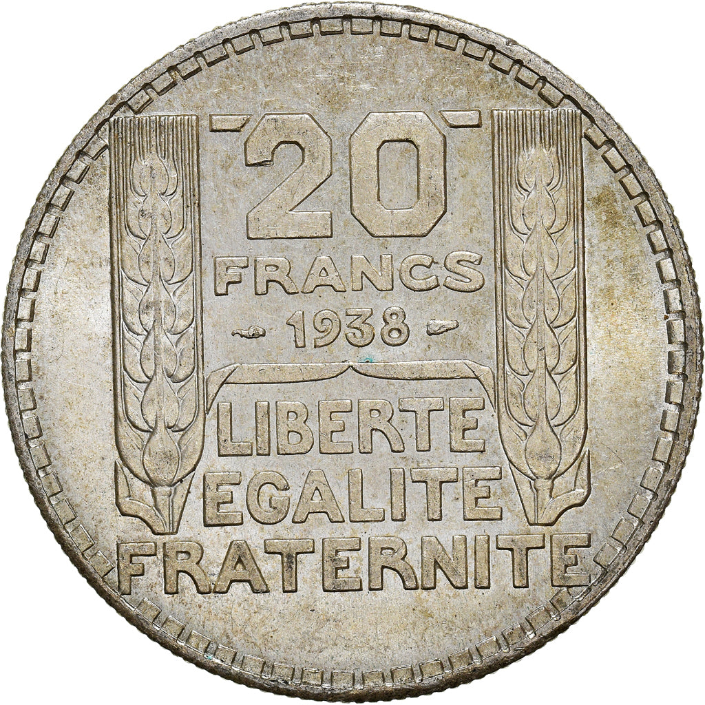 Monnaie, France, Turin, 20 Francs, 1938, Paris, SUP+, Argent, Gadoury:852
