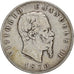 Coin, Italy, Vittorio Emanuele II, 5 Lire, 1870, Milan, VF(30-35), Silver