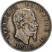 Münze, Italien, Vittorio Emanuele II, 5 Lire, 1875, Milan, S+, Silber, KM:8.3